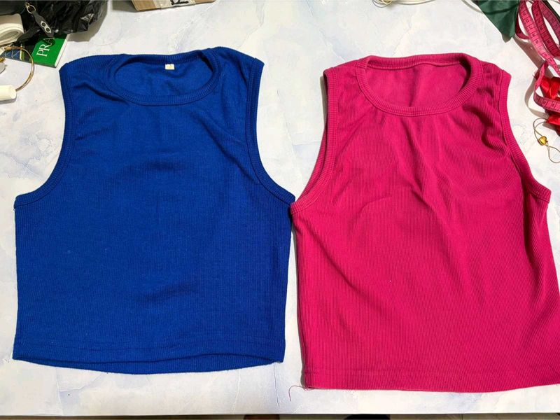 Tank Tops - combo Blue &amp; Pink