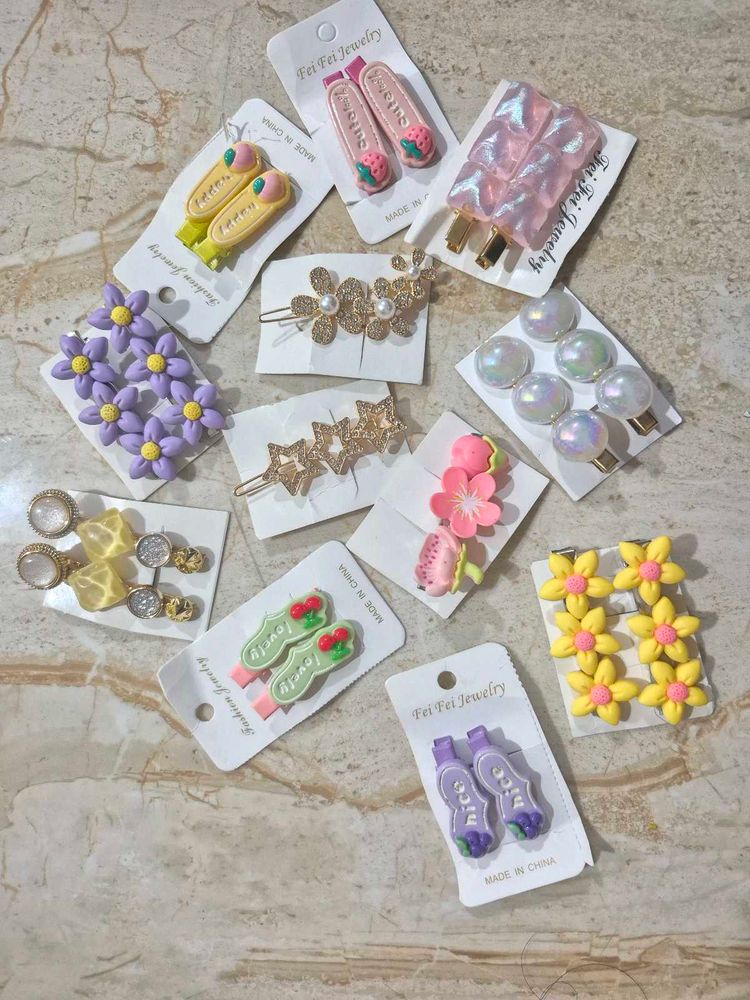 Cute Hair Clip Set