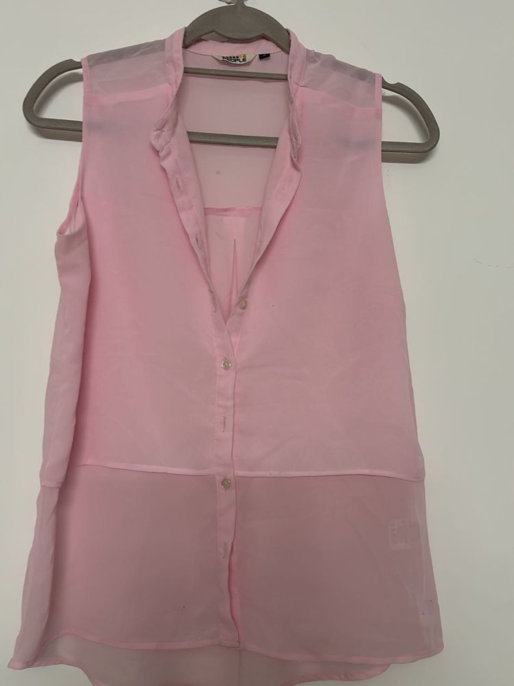 Pink Flowy Top