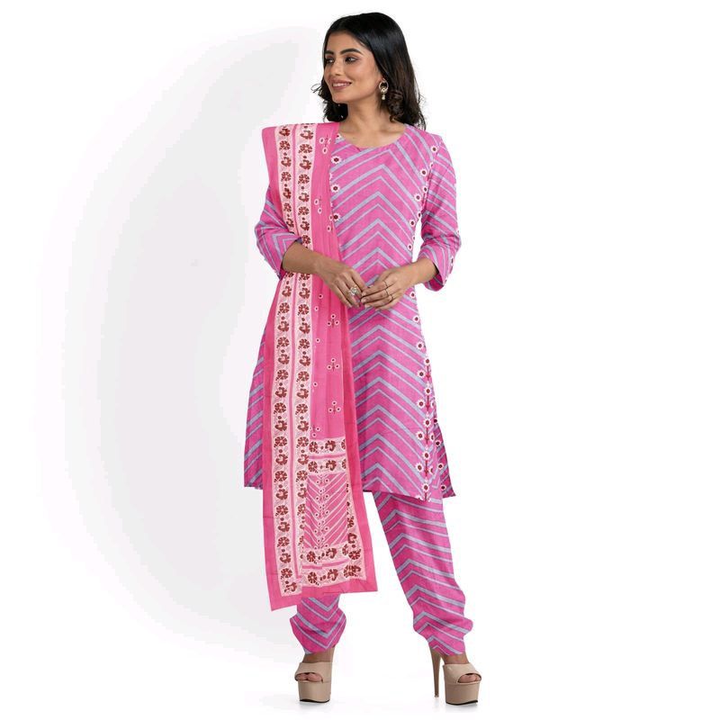 Pure Cotton Suit With New Print