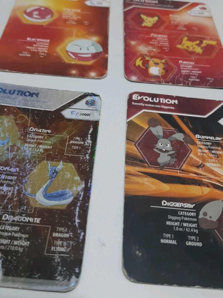 Vintage Pokemon Evolution Cards