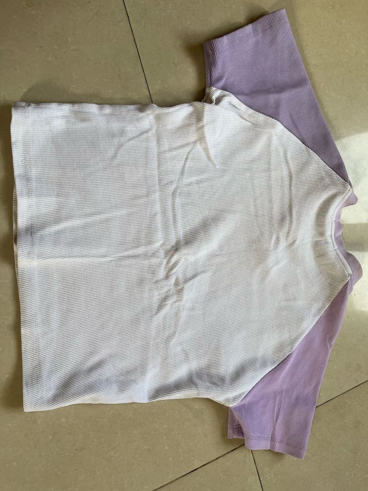 Two-Tone Casual T-Shirt