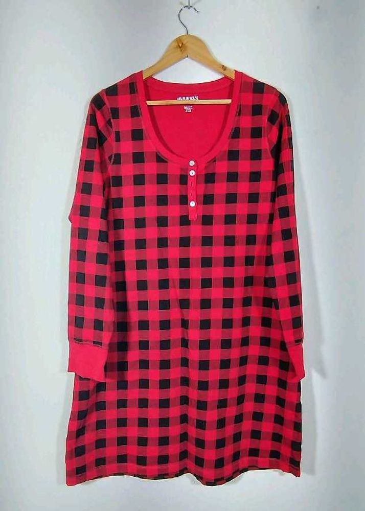 RED AND BLACK CHECKED DRESS