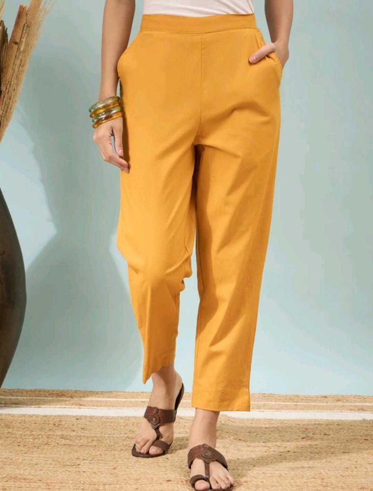 Stylish Mustard Trousers