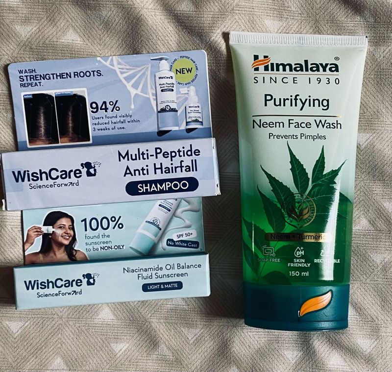 Skincare Bundle: WishCare &amp; Himalaya