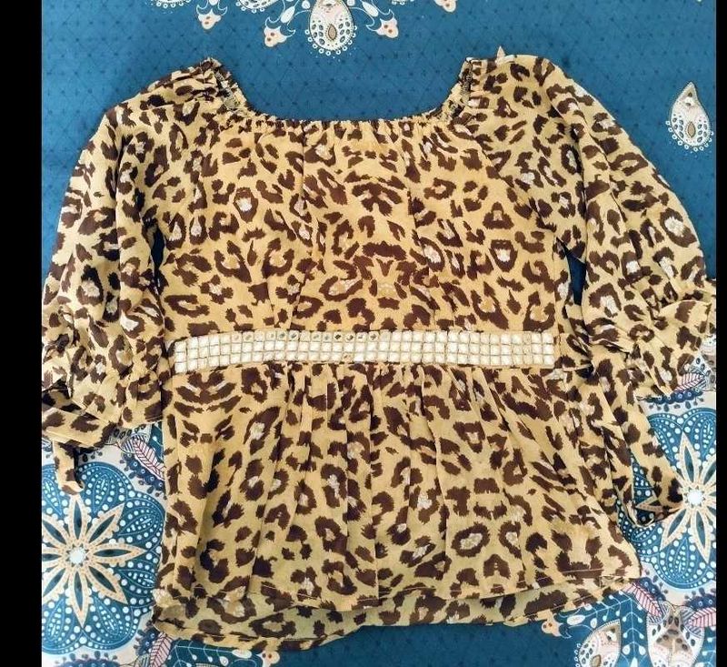 Leopard Print Blouse