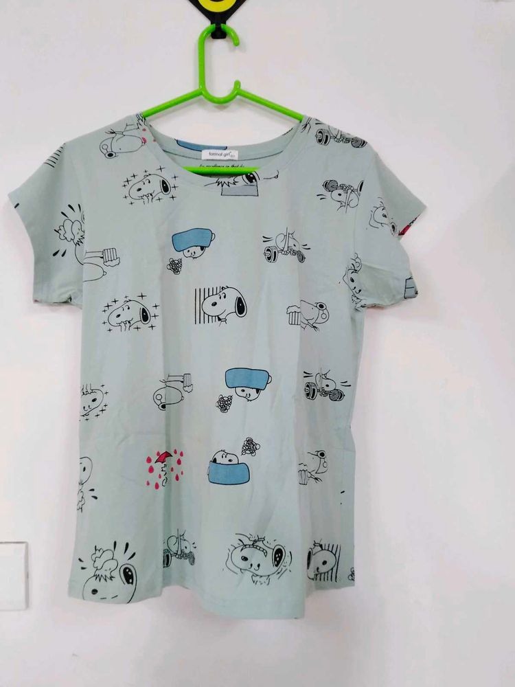 Snoopy Graphic Print T-Shirt