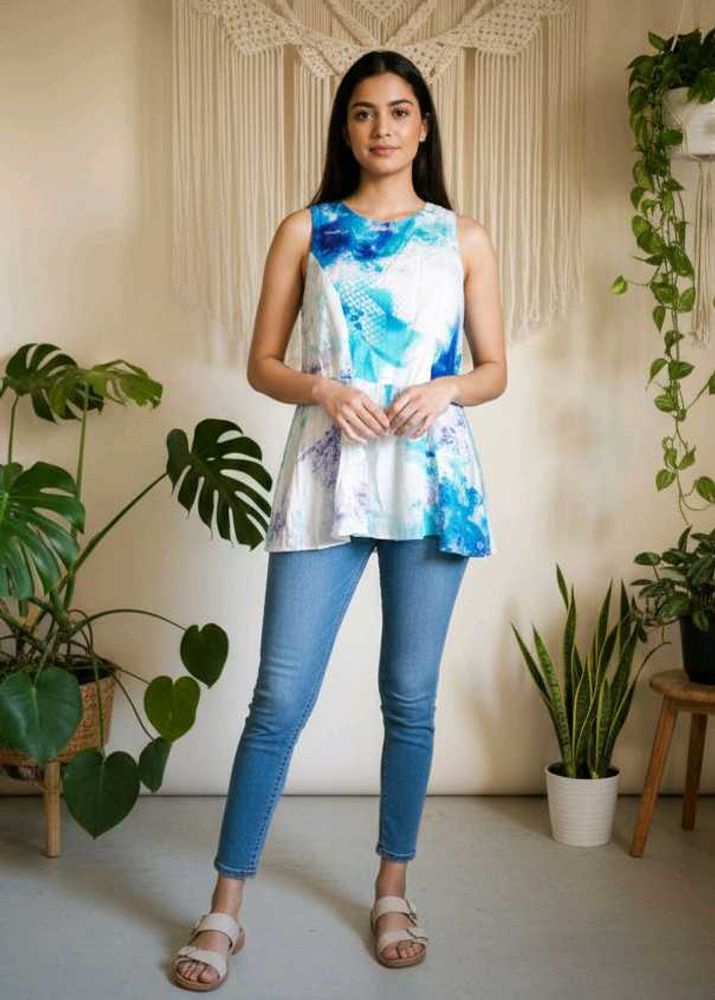 🎁Buy 2, Get 2  Free🎁  Print Sleeveless Top S/M