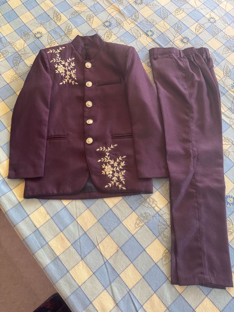 Boys Ethnic Embroidered Suit Set