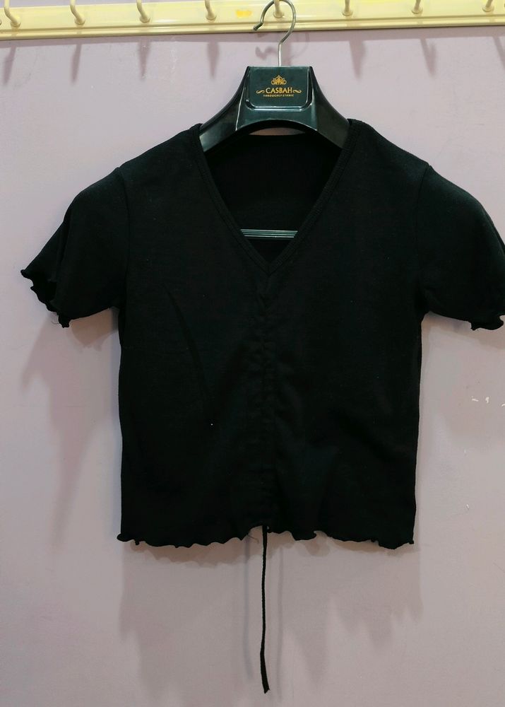V Neck Piko Top