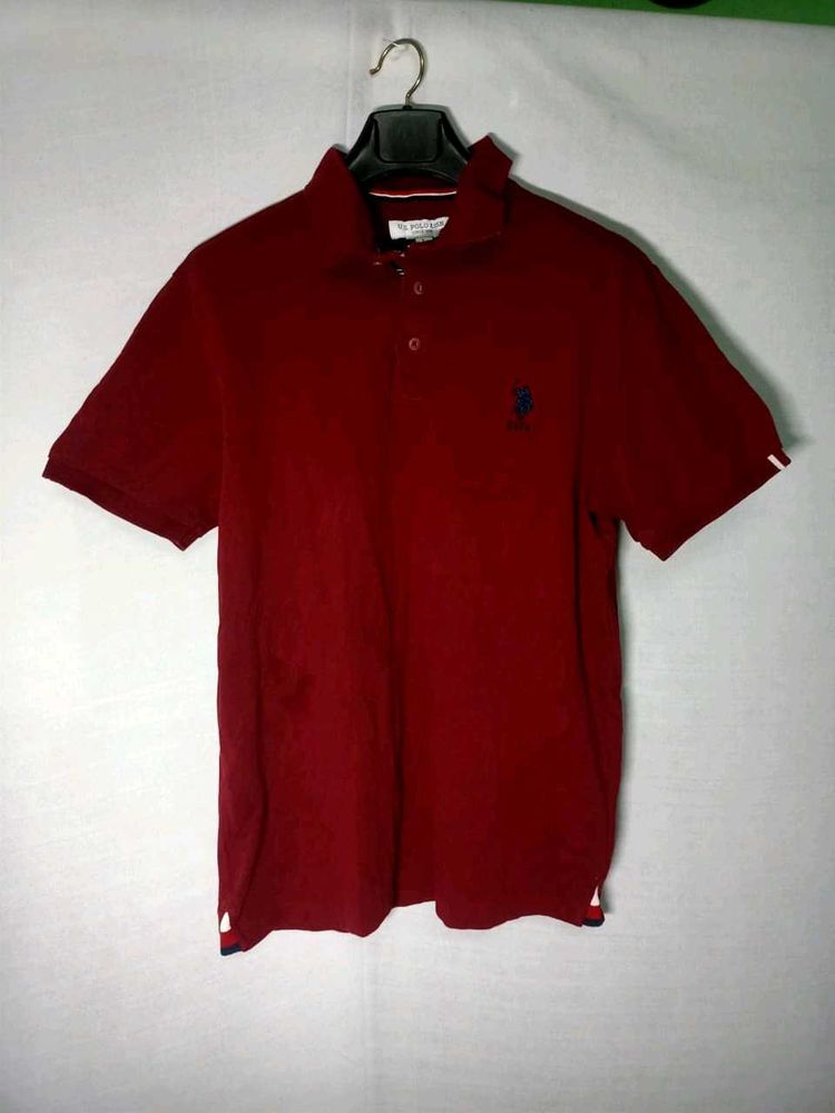 us polo t-shirt redesh colour only one time used