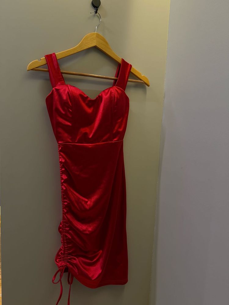 Red Satin Bodycon Mini Dress🔥