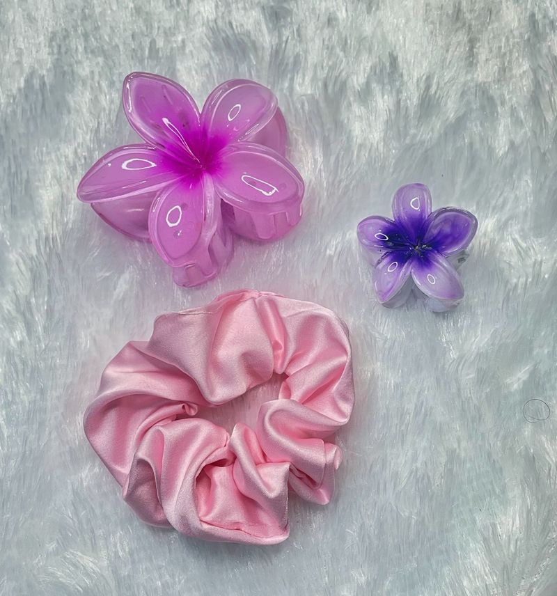 Blossom - Flower Claw Clip &amp; Scrunchie Set