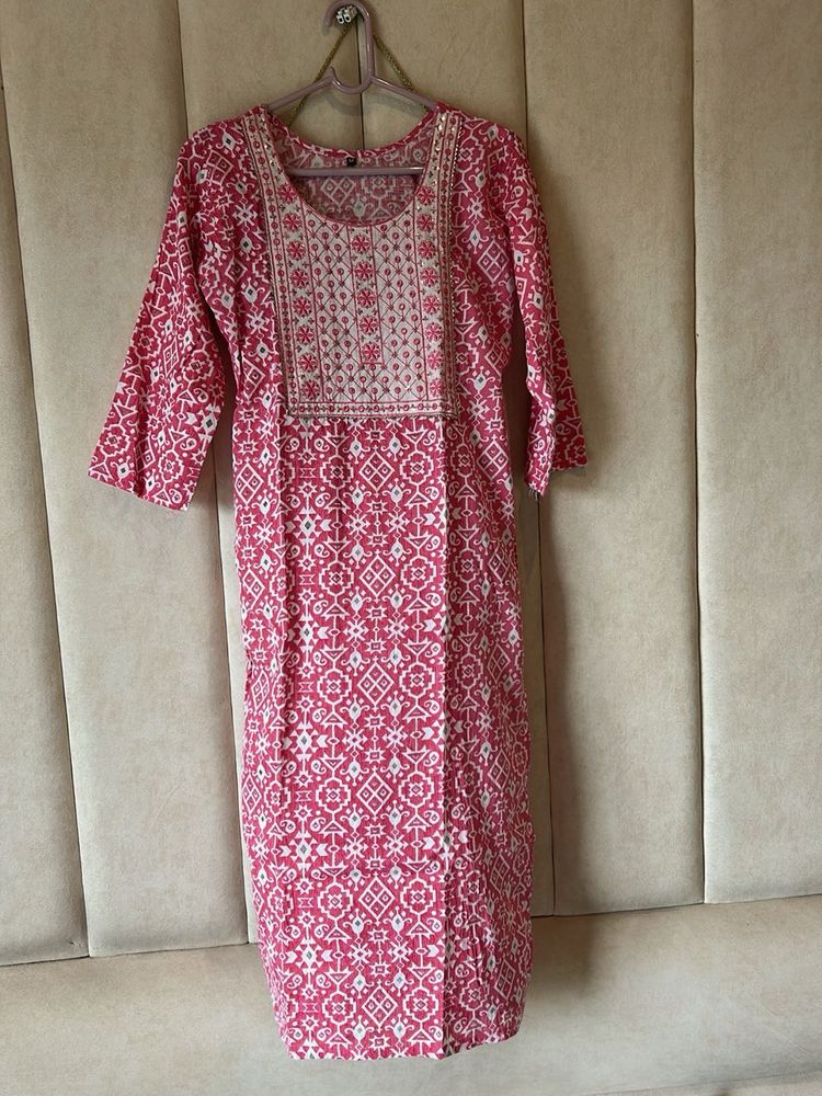 Pink Kurta