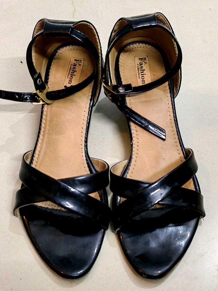 Black Ankle Strap Heels