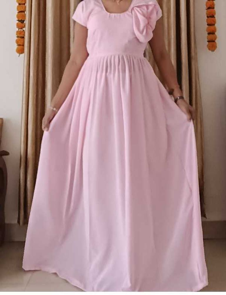 Elegant Pink Maxi Dress