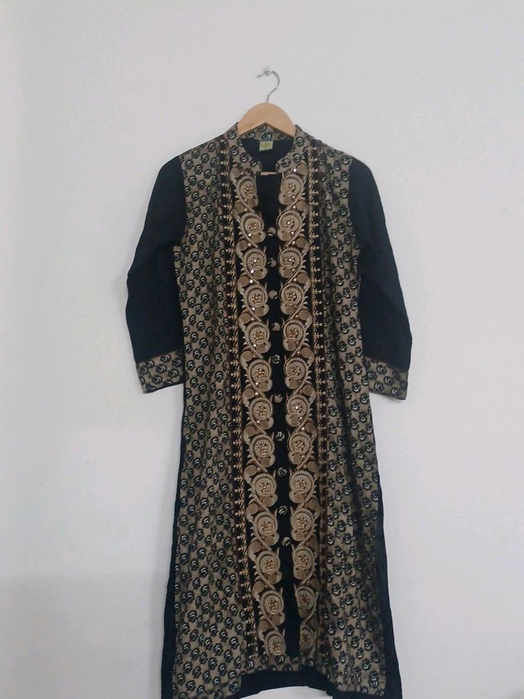 Black Mirror Work Kurta