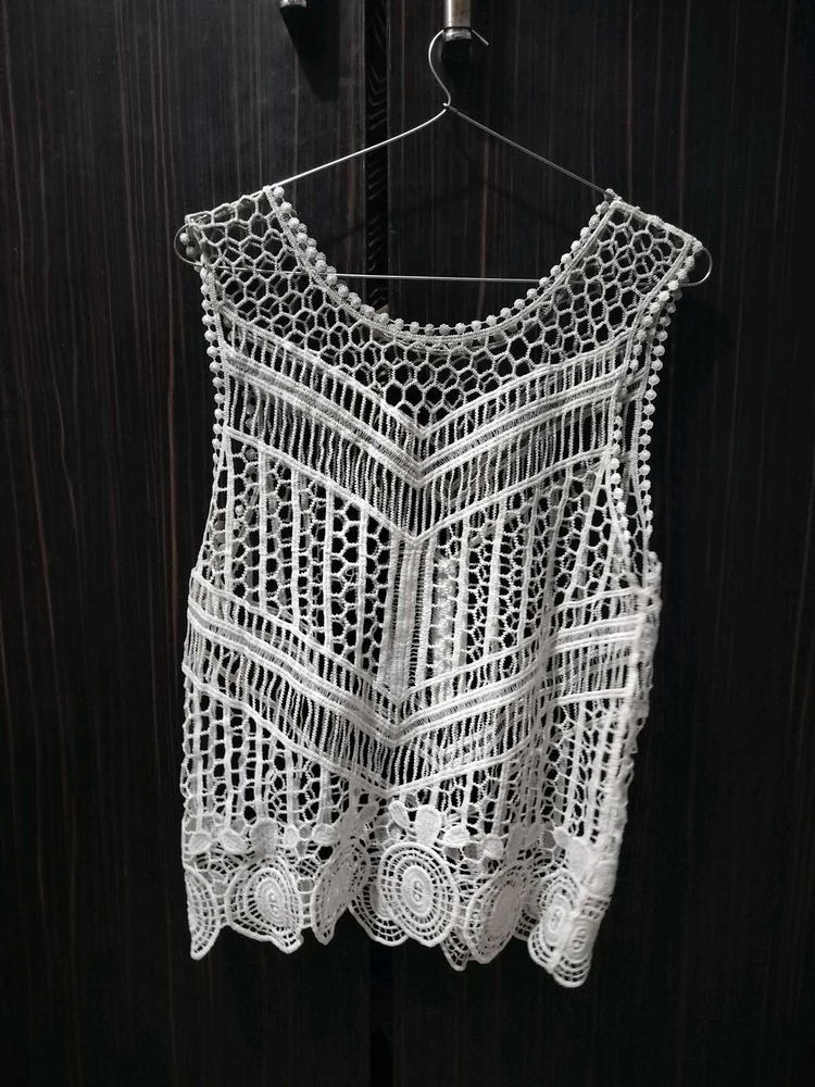 Lace- Style Beach Wear Cotton Cover Top