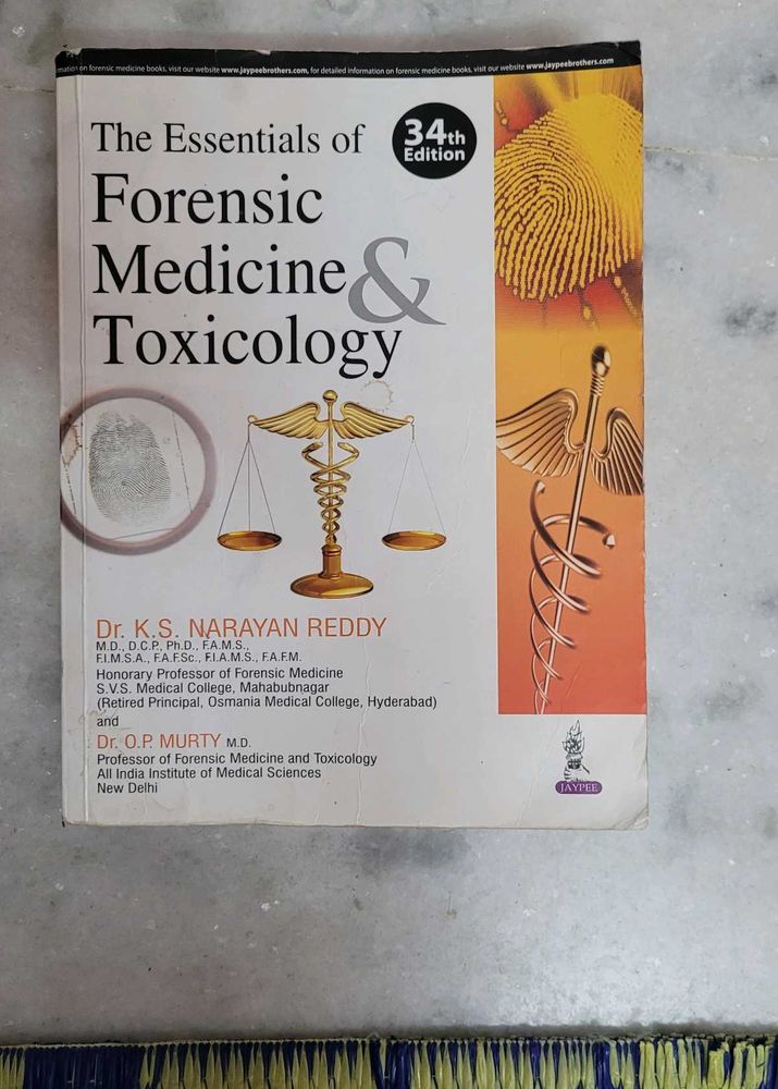 Forensic Medicine &amp; Toxicology - 34th Edition