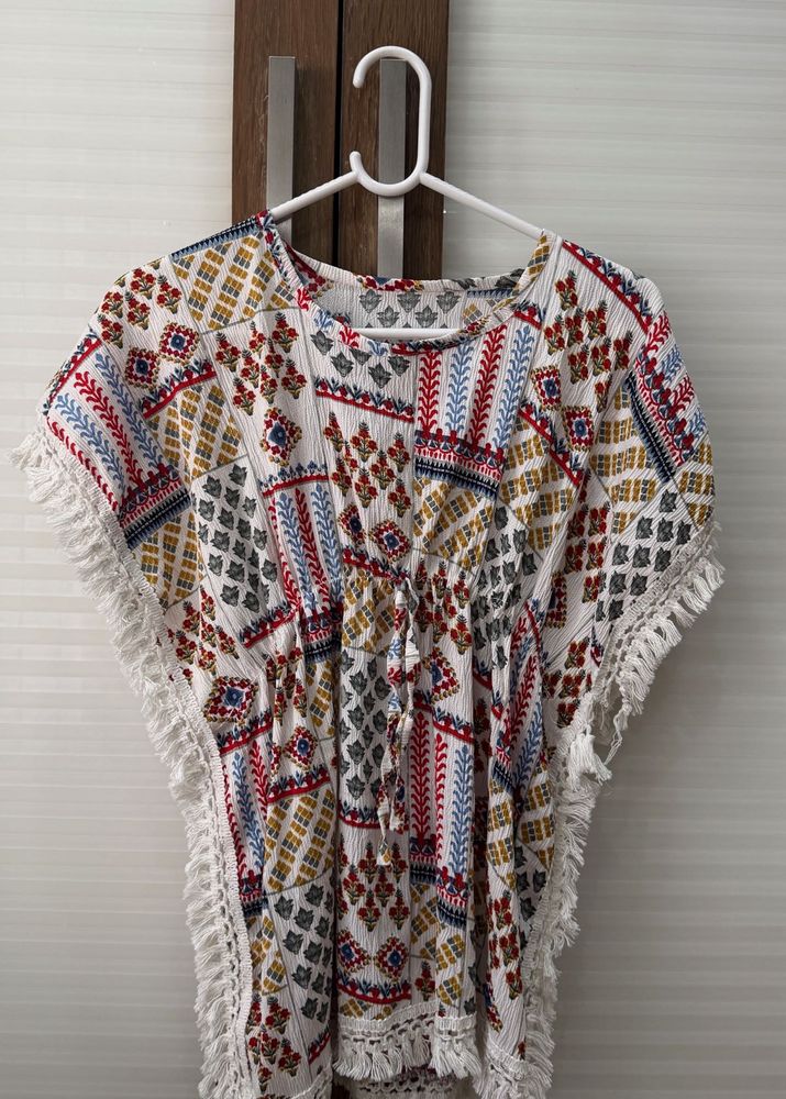 Boho Print Tunic Top
