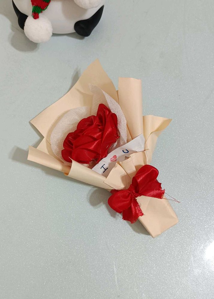 Handmade Ribbon Rose Bouquet