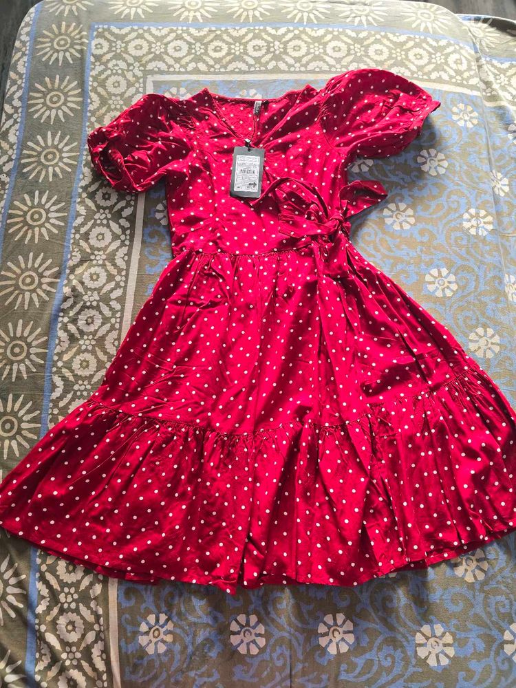 LOV By Westside Polka Dot Dress