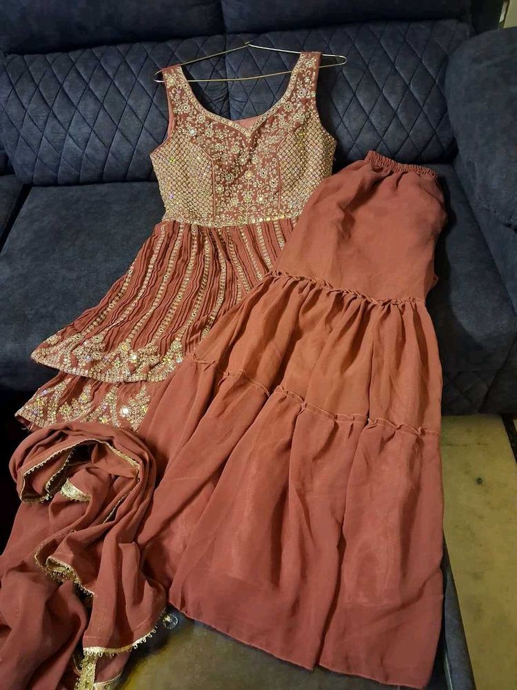 Embroidered Indian Outfit