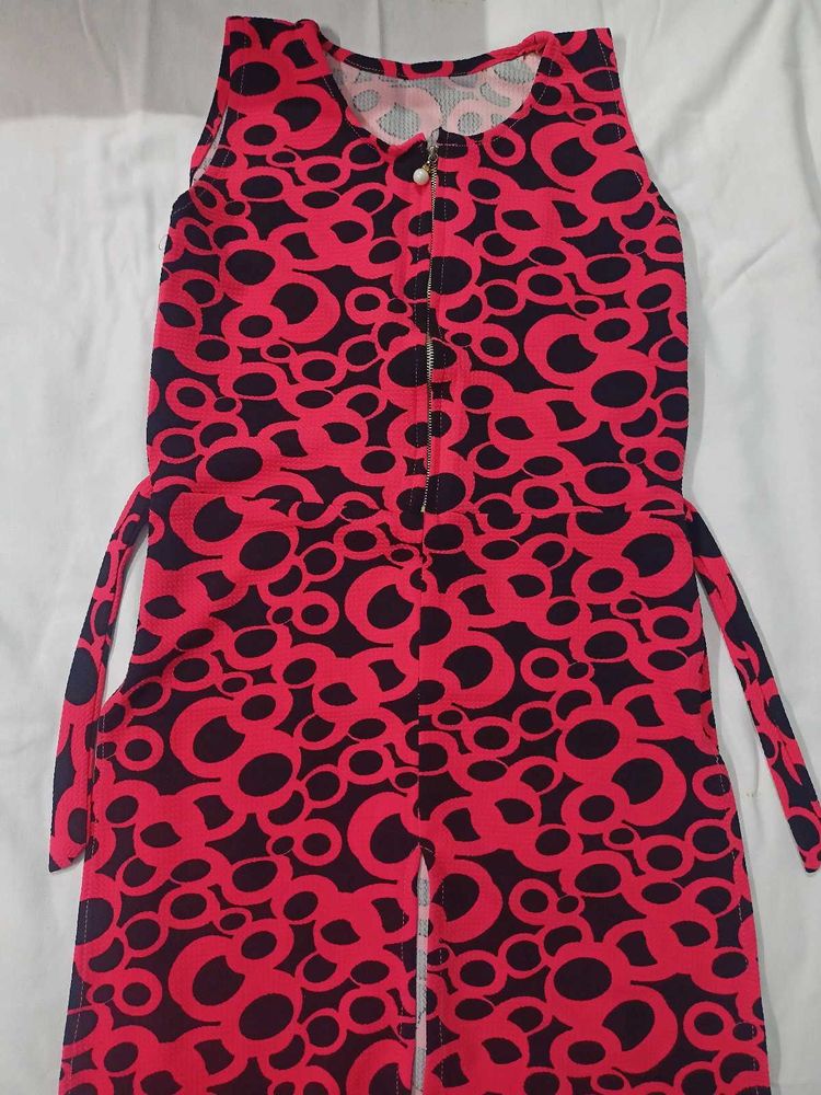 Retro Style Girls Jumpsuit