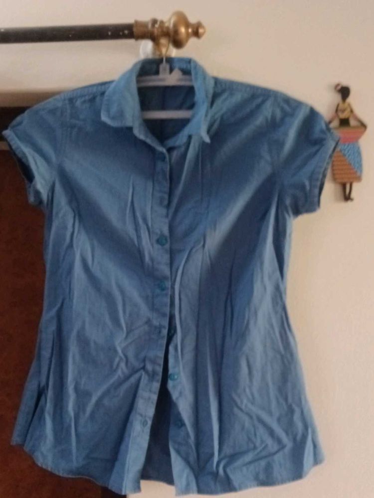 Blue Button-Down Shirt