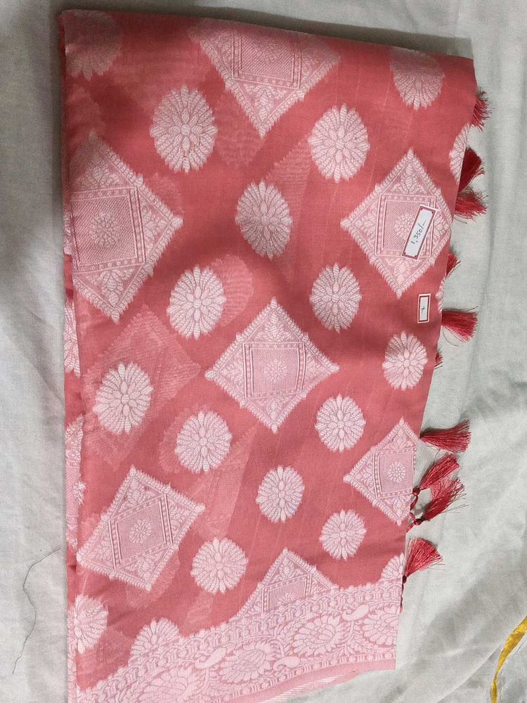 Elegant Pink Saree