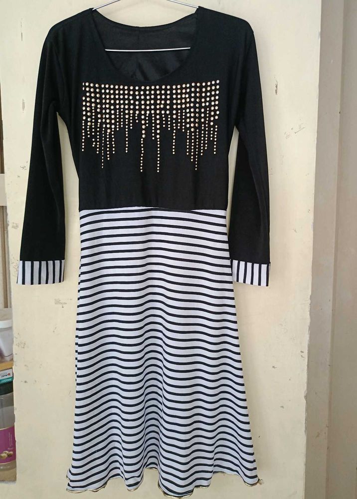 Striped Long Sleeve Dress