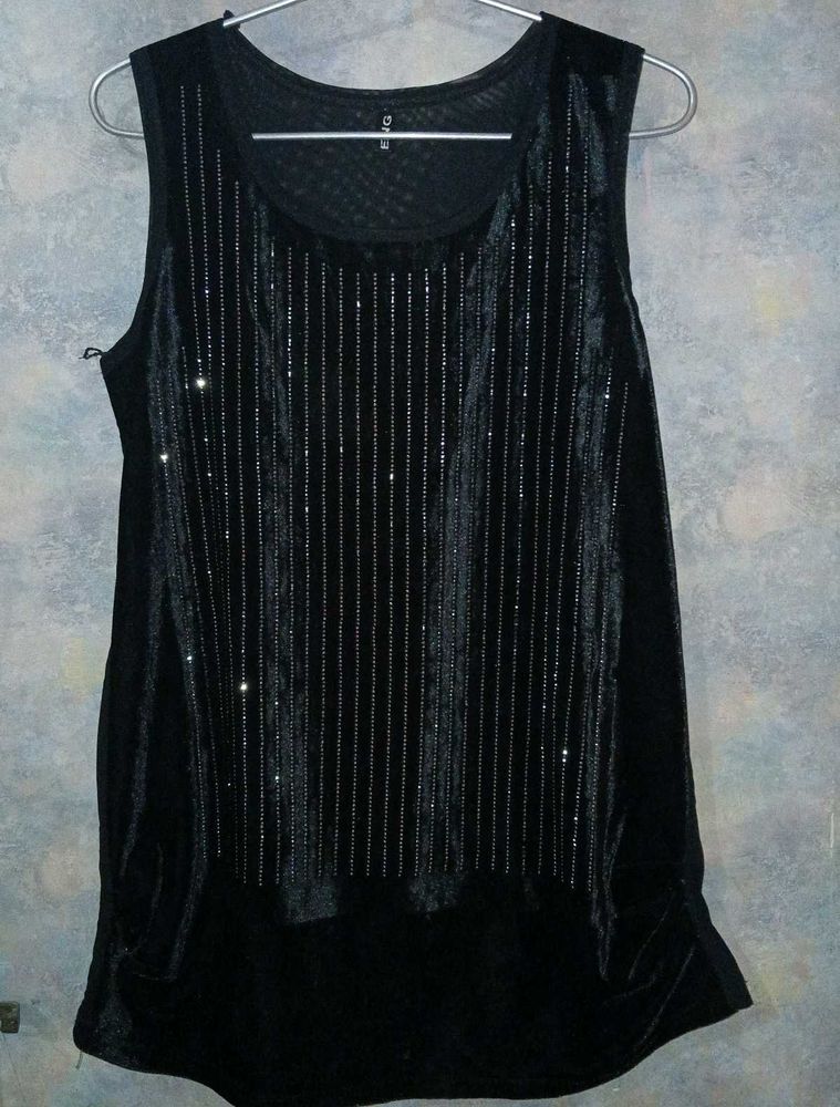 One Shimmer Lines TOP And Georget Fabric Jacket