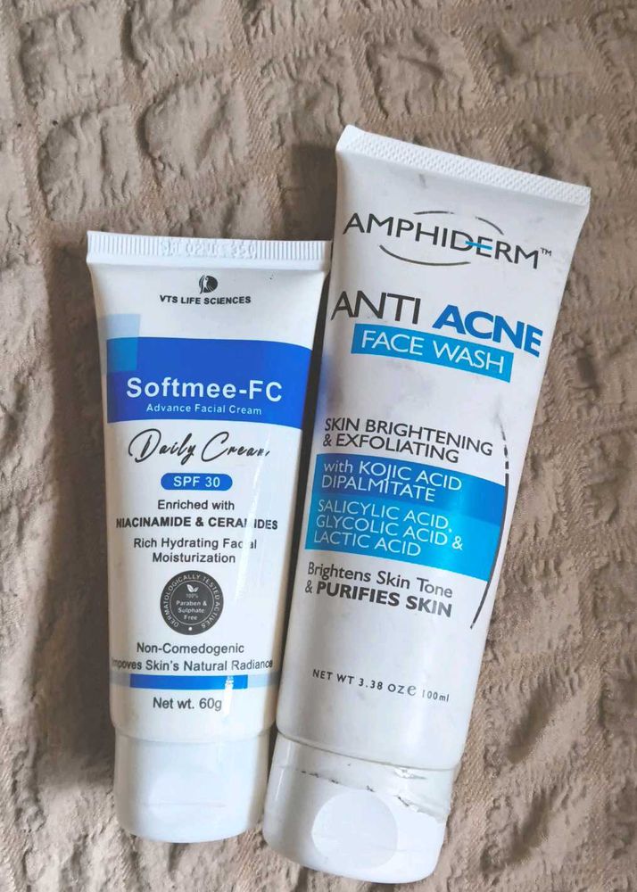Amphiderm Anti Acne Face Wash, Softmee-FC Cream