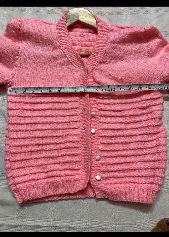 Cute Pink Knit Cardigan