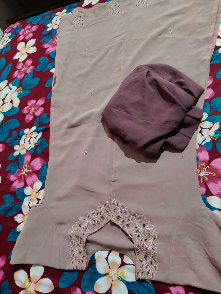 Elegant Mauve Kurta set