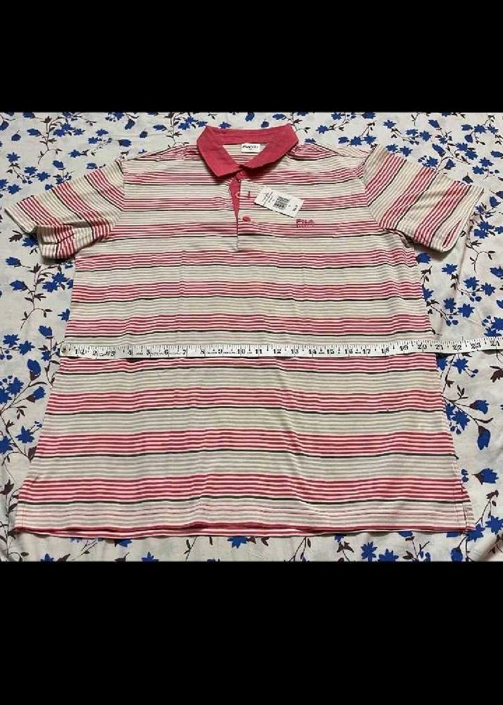 Fila Classic Stripe Shirt** 🩷⚪  *Sporty Elegance