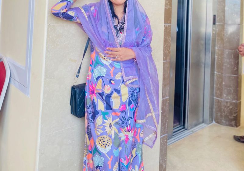 Floral Print Kurta Set