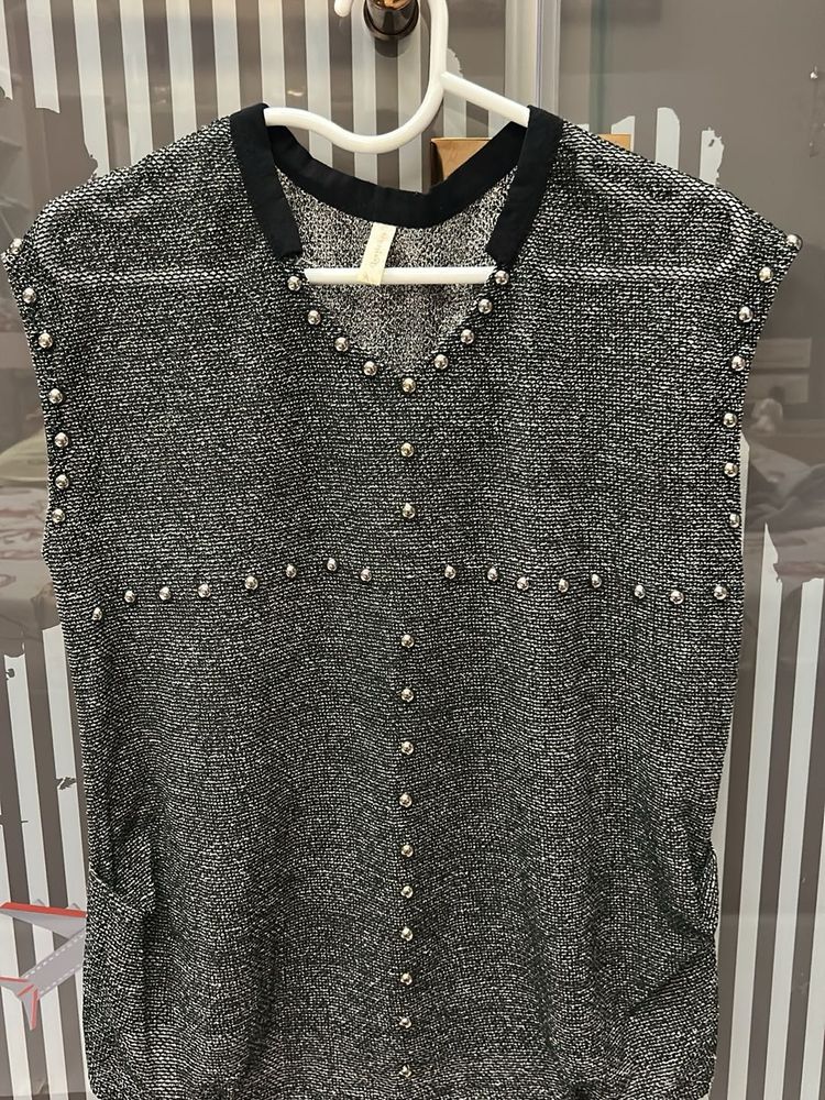 Studded Sleeveless Top