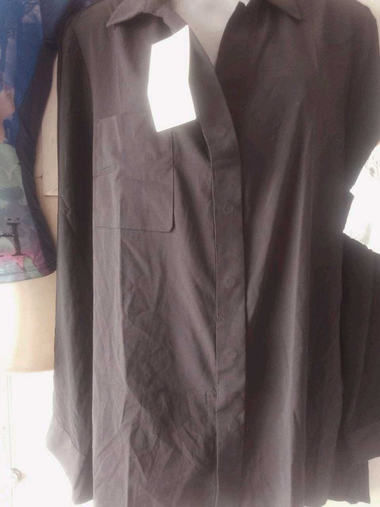 Black Long Sleeve Button Up