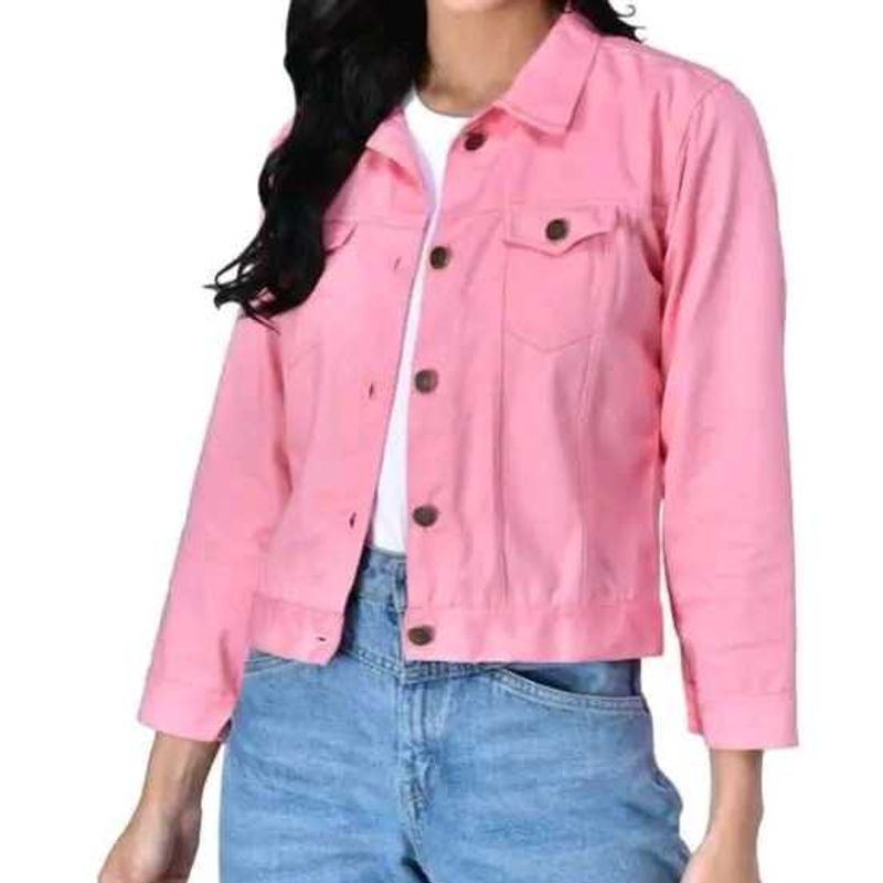 Pink Denim Jacket