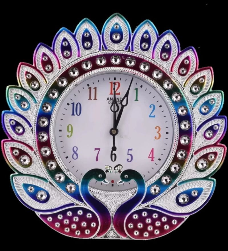 DWC Analog 30 cm X 30 cm Wall Clock(Multicolor, With Glass, Standard)