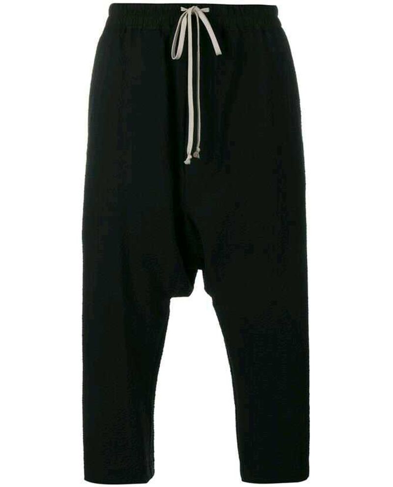 Black Drop Crotch Pants