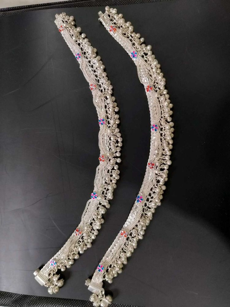 Silver Payal Anklet