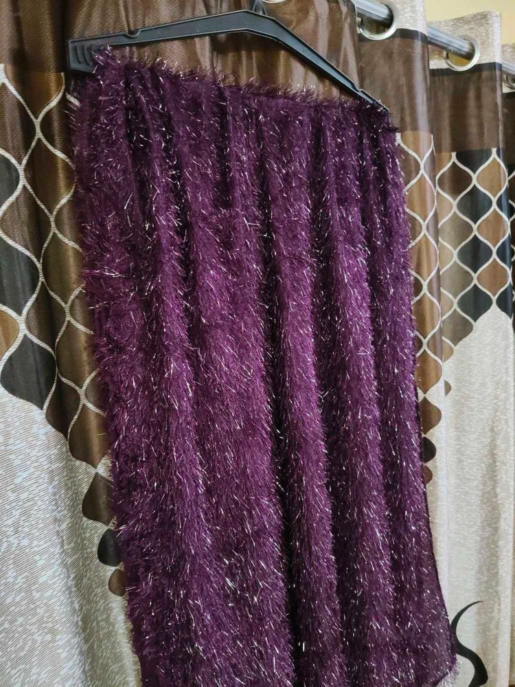 Purple Embellished Dupatta