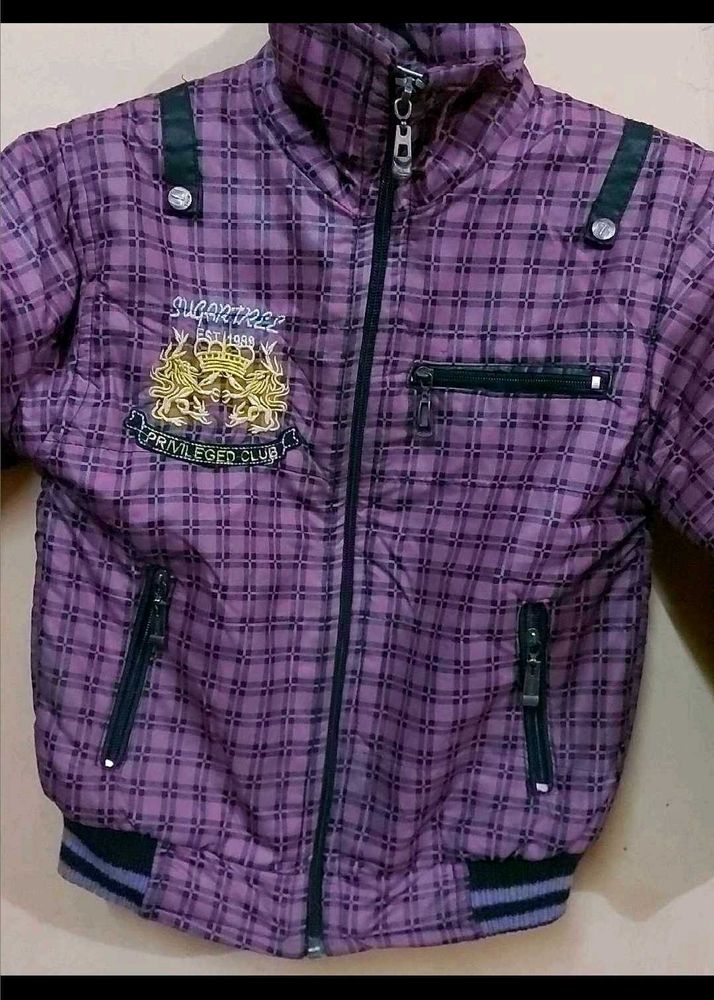 Stylish Plaid Kids' Jacket