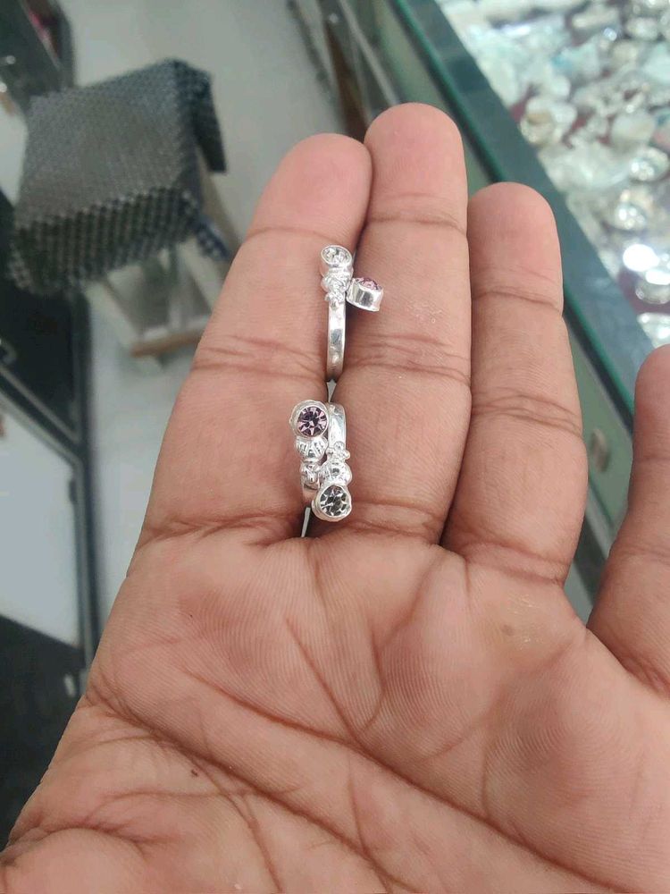 Pure Silver Toe Ring For Womens