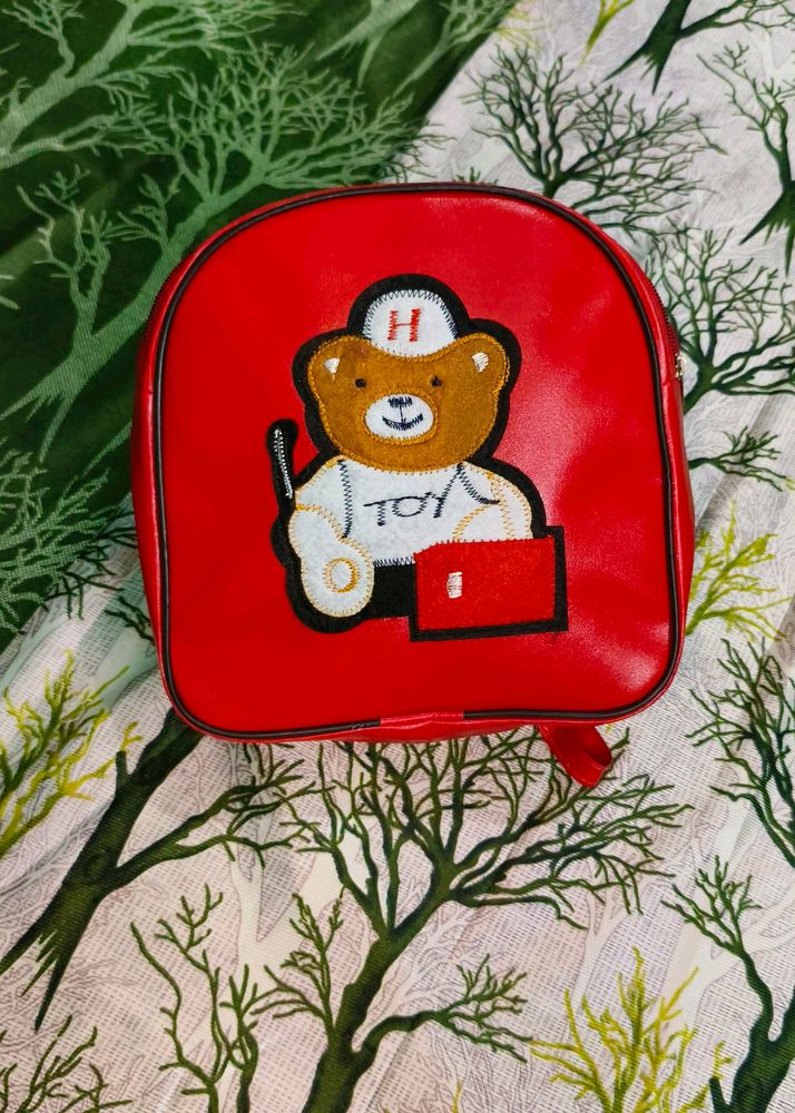 Super Cute Red Small Backpack/Sling Bags