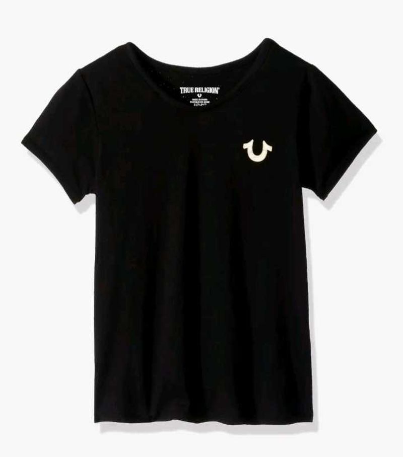 True Religion Black Logo T-Shirt