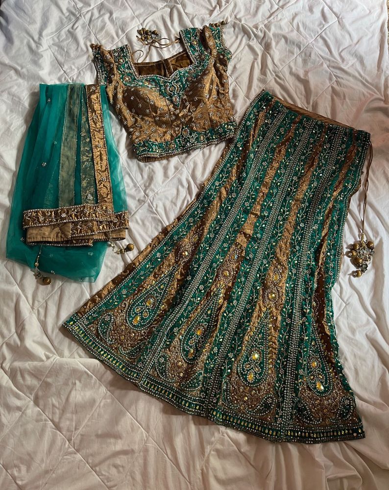 y2k heavily beaded Lehenga choli