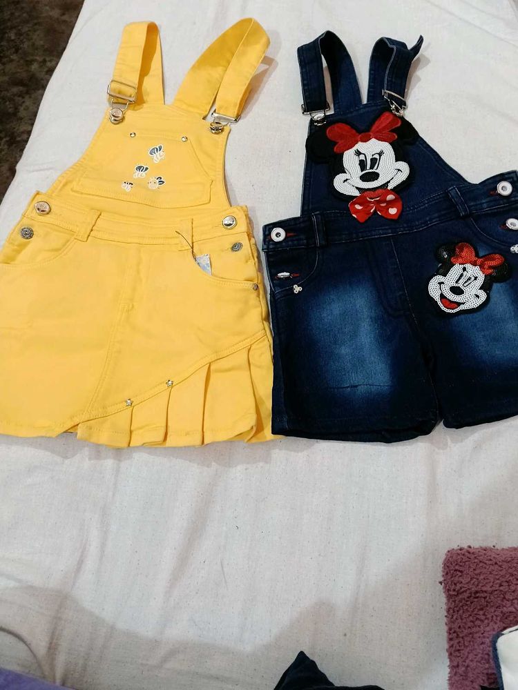 Girls' Cute Overalls combo